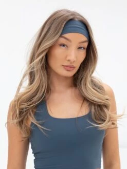 Studio Headband - Slate Blue 9 Studio Headband - Slate Blue -Cheap Clothing Store B11GSlateblue 03D