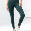 Studio Crossover Leggings - Teal Green 1 Studio Crossover Leggings - Teal Green -Cheap Clothing Store B602TealGreen 05LEADD