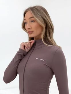 Studio Active Jacket - Mauve Brown -Cheap Clothing Store B605LightBrown 02D