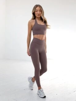 Studio Crossover Leggings - Mauve Brown -Cheap Clothing Store B614Lightbrown 03D ab1f6aad 87d8 40cd b672 5894bcd395cd