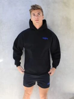 Training Club Relaxed Hoodie - Black & Blue -Cheap Clothing Store Blue 02D 8d587bfa 3724 406e 9263 5854e4e4bafe