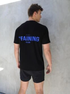 Relaxed Training T-Shirt - Black & Blue -Cheap Clothing Store Blue 04D c40811e5 dbee 4041 b013 15c0d2d9cf20