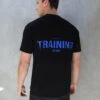 Relaxed Training T-Shirt - Black & Blue -Cheap Clothing Store Blue 05LEADD