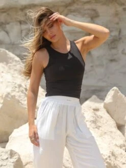 Sofia Soft Vest - Black -Cheap Clothing Store Brand 02D