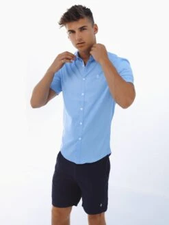 Canberra Short Sleeve Shirt - Blue 11 Canberra Short Sleeve Shirt - Blue -Cheap Clothing Store Canberra2D