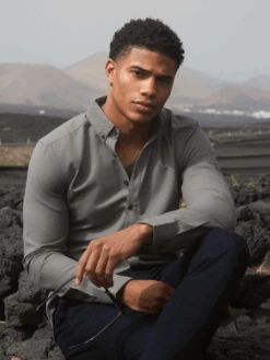 Anderson Shirt - Khaki Green -Cheap Clothing Store Frame1