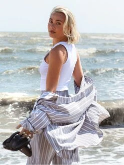 Sofia Soft Vest - White -Cheap Clothing Store Frame178