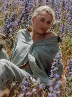 Camilla Shirt - Sage Green -Cheap Clothing Store Frame187