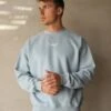 Statement Relaxed Jumper - Ice Blue 1 Statement Relaxed Jumper - Ice Blue -Cheap Clothing Store Frame19