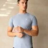 Salford Slim T-Shirt - Light Blue 1 Salford Slim T-Shirt - Light Blue -Cheap Clothing Store Frame26