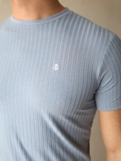 Salford Slim T-Shirt - Light Blue 11 Salford Slim T-Shirt - Light Blue -Cheap Clothing Store Frame31