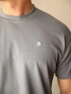 Ceuta Textured Oversized T-Shirt - Grey 9 Ceuta Textured Oversized T-Shirt - Grey -Cheap Clothing Store Frame65