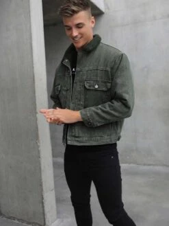 Rapha Denim Jacket - Green -Cheap Clothing Store Green 0.1