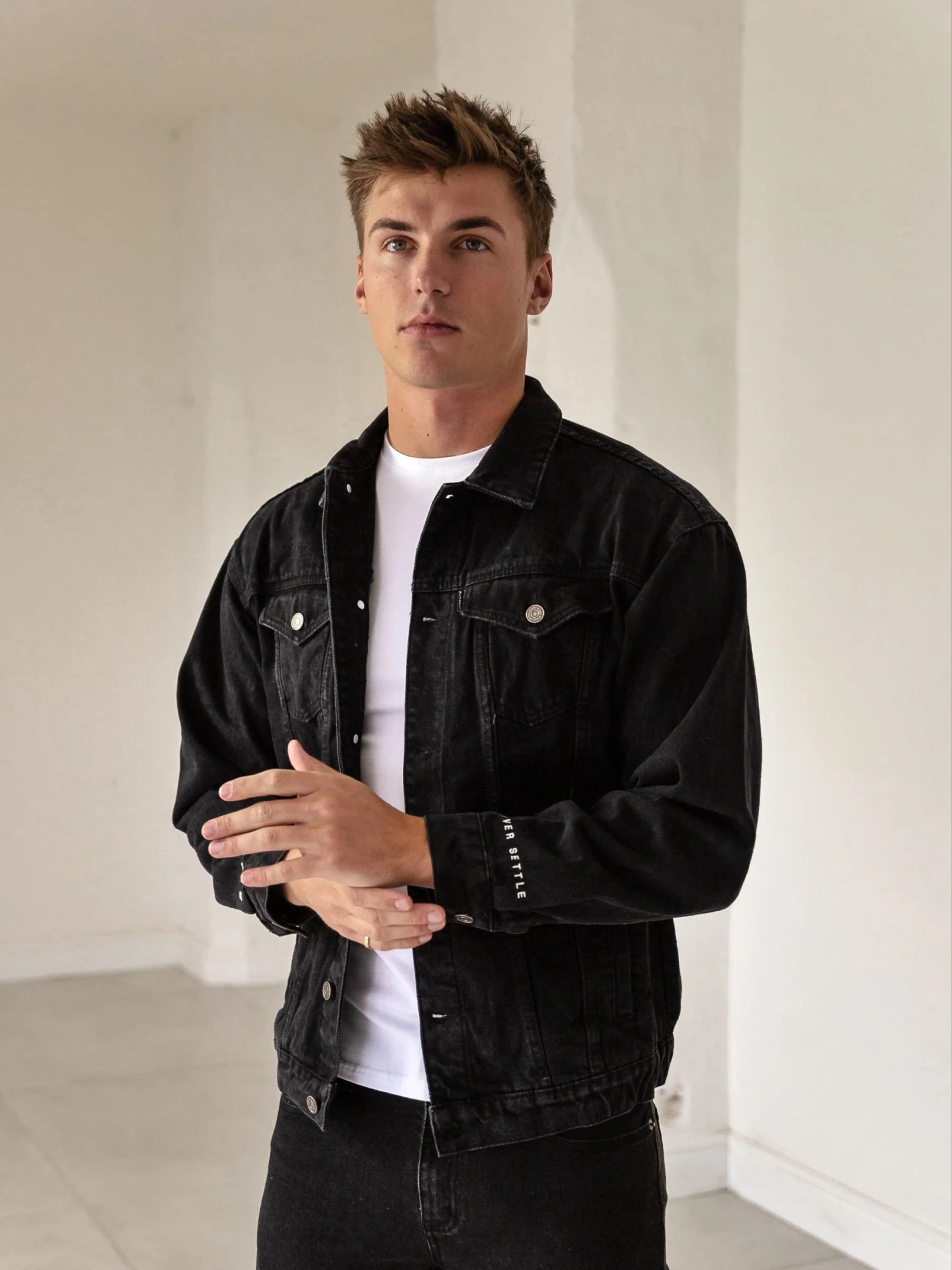 Greenwich Denim Jacket - Black 4 Greenwich Denim Jacket - Black - Image 2