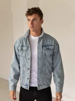 Greenwich Denim Jacket - Blue -Cheap Clothing Store GreenwichBlue 02D