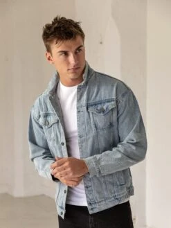 Greenwich Denim Jacket - Blue -Cheap Clothing Store GreenwichBlue 05D