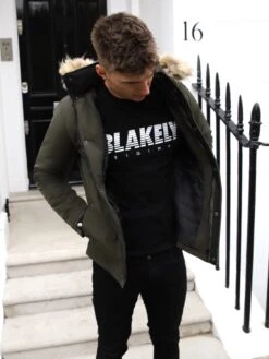 Hersham Coat - Khaki Green -Cheap Clothing Store Hersham 5D