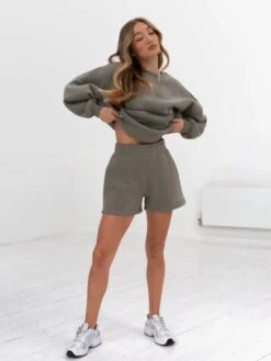 Isabel Oversized Jumper - Safari Green -Cheap Clothing Store ISABELSAFARIGREEN1846A02