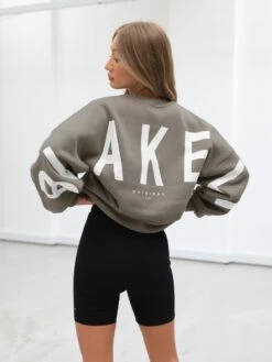 Isabel Oversized Jumper - Safari Green -Cheap Clothing Store IsabelSafariGreen02D