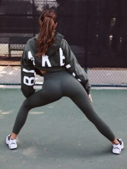 Isabel Oversized Hoodie - Khaki Green -Cheap Clothing Store KhakiGreenIsabelHoodie03