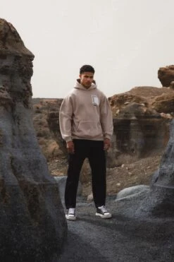 Revolve Relaxed Hoodie - Tan -Cheap Clothing Store Lanzarote 3004