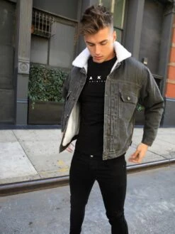 Raleigh Denim Jacket - Grey -Cheap Clothing Store RaleighgreyD 2