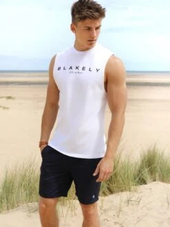 Sarasota Sleeveless Tee - White -Cheap Clothing Store Sarasota 3D