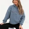 Varsity Oversized Hoodie - Blue
