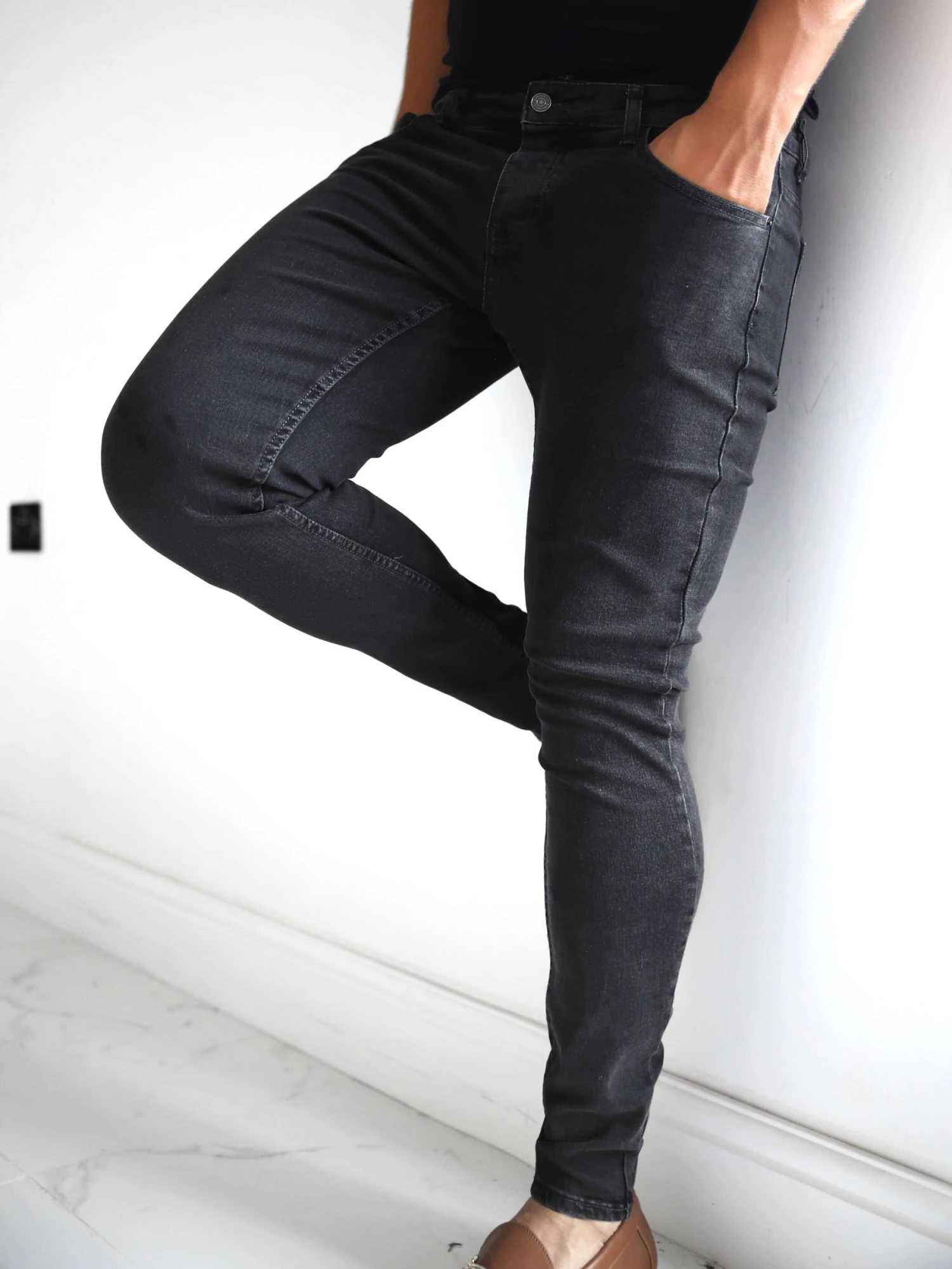 Vol. 7 Skinny Jeans - Charcoal 4 Vol. 7 Skinny Jeans - Charcoal - Image 2
