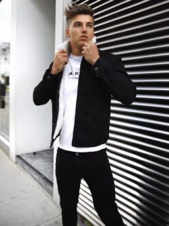 Vancouver Denim Jacket - Black -Cheap Clothing Store Vancouver3D