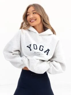 Yoga Oversized Hoodie - Marl White