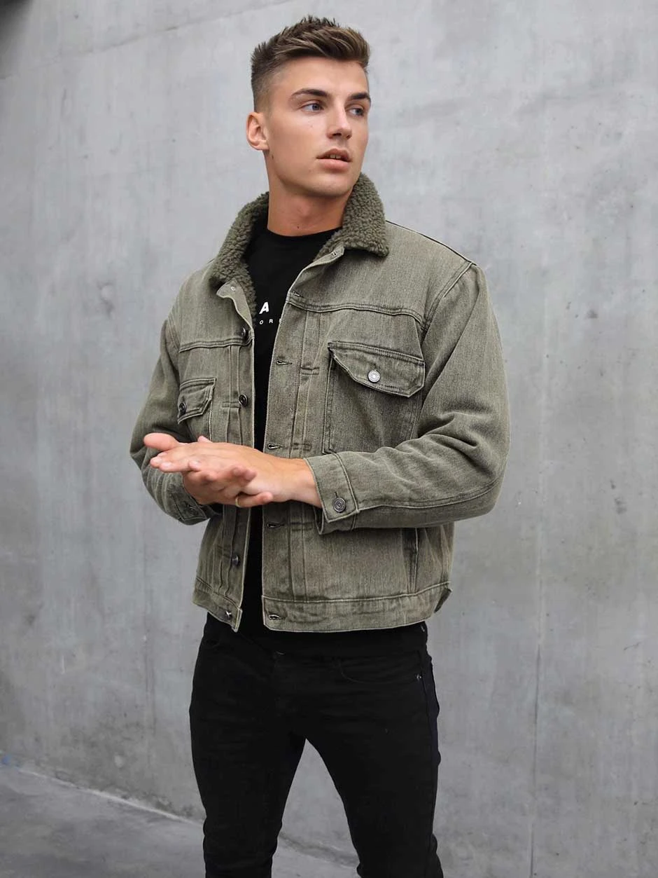 Rapha Denim Jacket - Army Green 7 Rapha Denim Jacket - Army Green - Image 5
