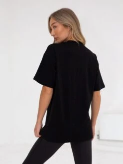 Series Oversized T-Shirt - Black -Cheap Clothing Store edit1966AWBlack 05D