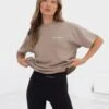 Series Oversized T-Shirt - Washed Khaki -Cheap Clothing Store edit1966AWBrown 02LEADD