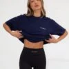 Series Oversized T-Shirt - Navy -Cheap Clothing Store edit1966AWNavy 02LEADD