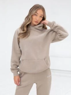 Series Oversized Hoodie - Washed Khaki -Cheap Clothing Store edit836AWBrown 02D