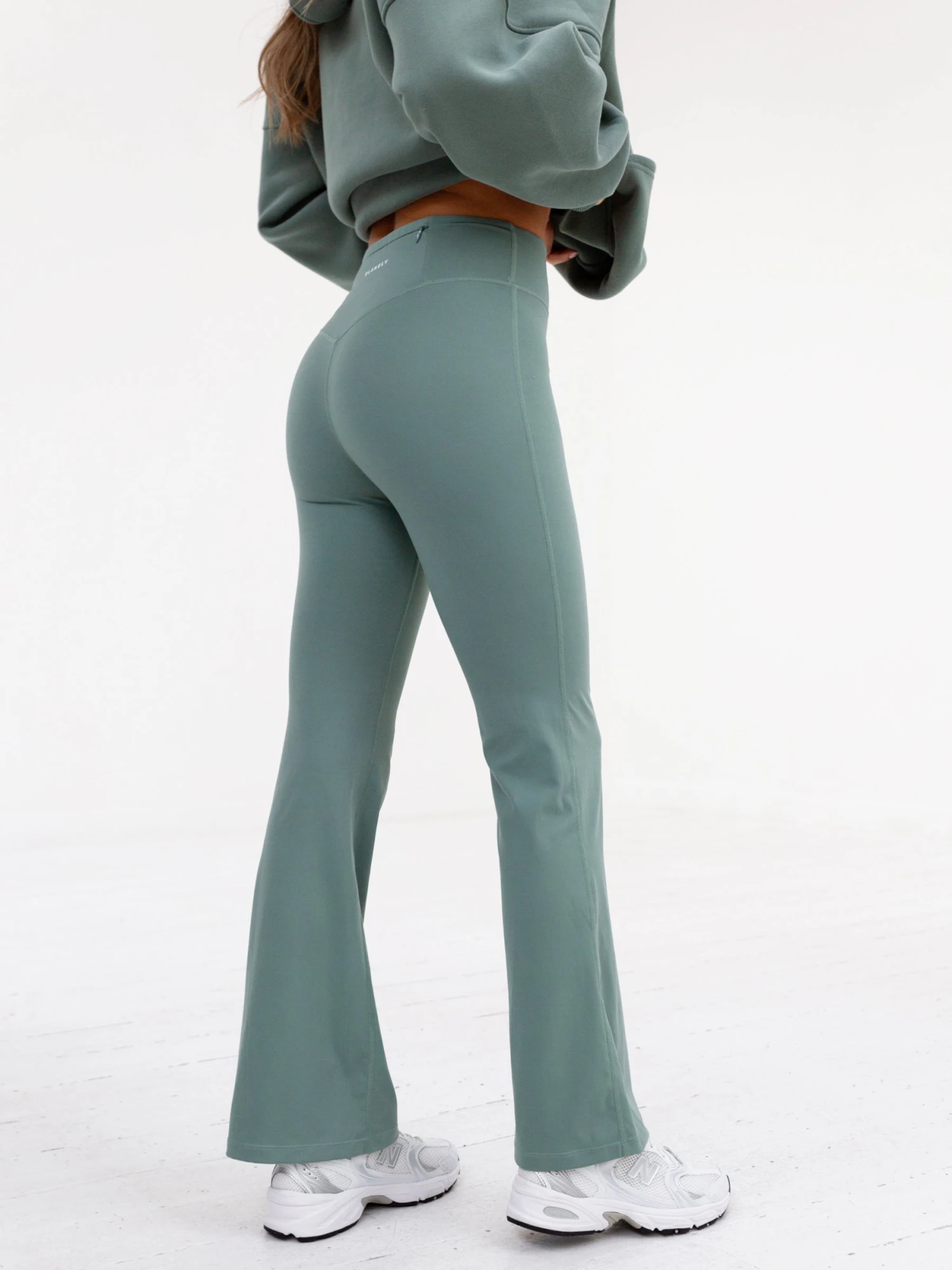 Soft Sculpt Wide Leg Leggings - Sage Green 7 Soft Sculpt Wide Leg Leggings - Sage Green - Image 5