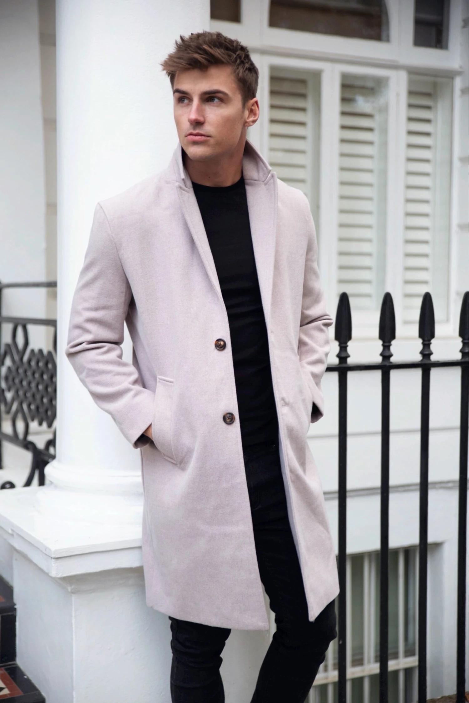 Knightsbridge Tailored Coat - Grey 3 Knightsbridge Tailored Coat - Grey